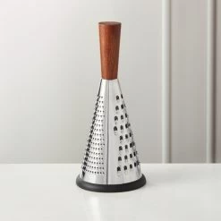 Acacia And Stainless Steel Cone Cheese Grater