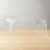 Clear Acrylic Bed Tray 2 Clear Acrylic Bed Tray -Chic Living Shop AcrylicBedTraySHF16