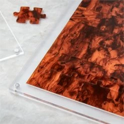 Brown Swirl Acrylic Puzzle 8 Brown Swirl Acrylic Puzzle -Chic Living Shop AcrylicSwirlPuzzleHAV2SHF22