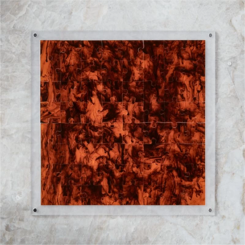 Brown Swirl Acrylic Puzzle 4 Brown Swirl Acrylic Puzzle - Image 2