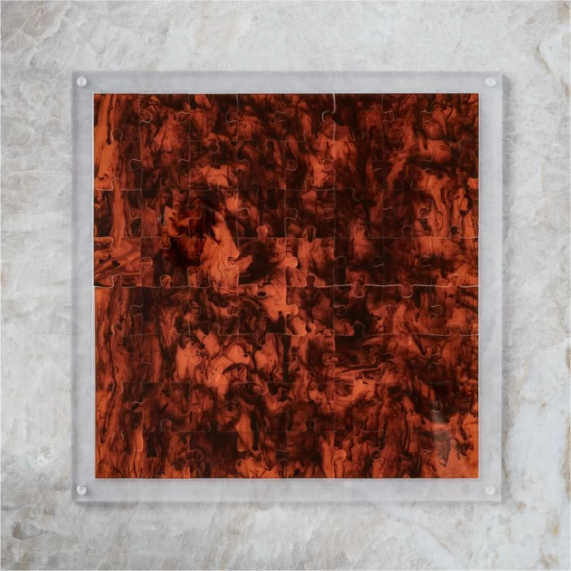 Brown Swirl Acrylic Puzzle 3 Brown Swirl Acrylic Puzzle