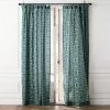 Adirex Blue Organic Cotton Window Curtain Panel 48''x84''