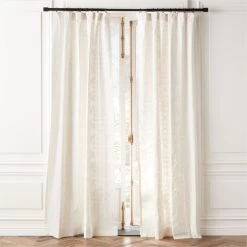 Adirex Neutral Organic Cotton Window Curtain Panel 48''x84''