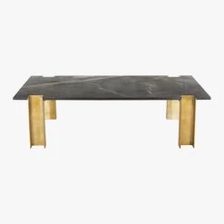 Alcide Rectangular Marble Coffee Table -Chic Living Shop AlcideMarbleCoffeeTableF17
