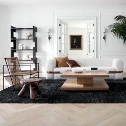 Biscia Brown Burl Wood Bookcase -Chic Living Shop AlessoSnowFoldOutSleeperSofaJL21 1x1