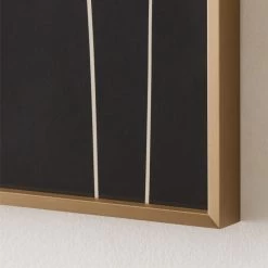 'Alliance I' Screen Print In Brass Frame 18"x24" -Chic Living Shop Alliance118x24inBsGlFmUdAV2SHS22