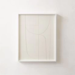 'Alliance II' Screen Print In White Frame 16"x20"