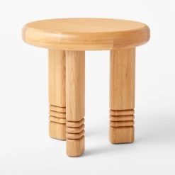 Altadena Oak Side Table -Chic Living Shop AltadenaWdSideTable3QSSS22