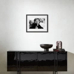 'Andy Warhol 1966' Photographic Print In Black Frame 17.75''x21.75'' -Chic Living Shop AndyWarhol1966BF17p5x21p5SHS23 3D