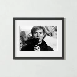 'Andy Warhol 1966' Photographic Print In Black Frame 17.75''x21.75''