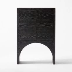 Augusta Black Entryway Cabinet -Chic Living Shop ArcBlkEntrywayCabinetSOSSS22