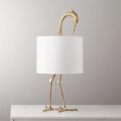 Archibald Brass Bird Table Lamp