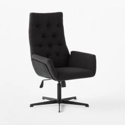 Arzella Charcoal Burl Office Chair 10 Arzella Charcoal Burl Office Chair -Chic Living Shop ArzellaChair3QSSF21