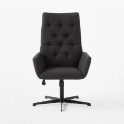 Arzella Charcoal Burl Office Chair 9 Arzella Charcoal Burl Office Chair -Chic Living Shop ArzellaChairSOSSF21