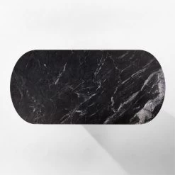 Aster Black Marble And Aluminum Dining Table -Chic Living Shop AsterMrblNAlmnDnngTableTOPSSF22