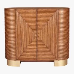 Avalon Rattan Bar Cabinet -Chic Living Shop AvalonRattanBarS18