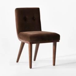 Axel Tufted Mocha Velvet Dining Chair -Chic Living Shop AxelTftdWdBckChairChclt3QSSF22