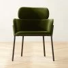 Azalea Green Velvet Dining Armchair 2 Azalea Green Velvet Dining Armchair -Chic Living Shop AzaleaGrnVelvetChairSHS22
