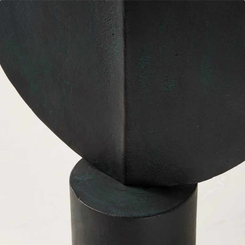 Azande Black Cast Aluminum Sculpture 4 Azande Black Cast Aluminum Sculpture - Image 2
