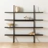 Azzurra Black Metal And Wood Bookshelf -Chic Living Shop AzzurraBookcaseROF22