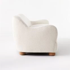 Bacio Cream Boucle Sofa With Bleached Oak Legs -Chic Living Shop BacioBoucleSofaSDSSS21