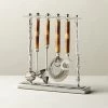 4-Piece Bamboo Bar Tool Set With Stand -Chic Living Shop Bamboo4PcBarToolSetWStandSHF19