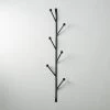 Barker Matte Black Vertical Wall Mounted Coat Rack -Chic Living Shop BarkerMatteBlkCoatRackSHF19