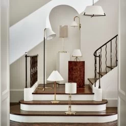 Pogo Brass And Cane Table Lamp -Chic Living Shop BarnesBrassAndBlackLeatherAG21 1x1