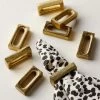 Barre Gold Napkin Rings Set Of 8 -Chic Living Shop BarreGoldNapkinRingS8SHF21