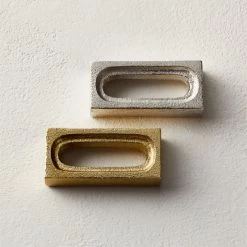 Barre Gold Napkin Rings Set Of 8 -Chic Living Shop BarreNapkinRingGroupFHF21 1