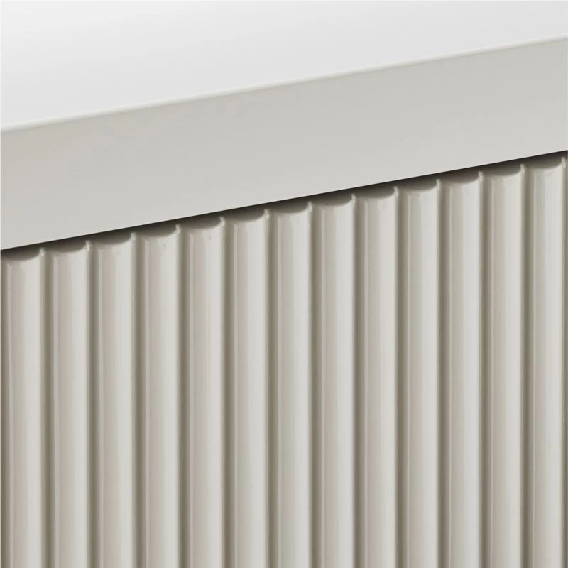 Barton 2-Drawer High-Gloss Grey Lacquered Nightstand 9 Barton 2-Drawer High-Gloss Grey Lacquered Nightstand - Image 7