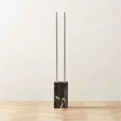 Bellamy Marble And Polished Stainless Steel Coat Rack