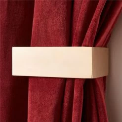 Bend Polished Brass Curtain Tieback 6 Bend Polished Brass Curtain Tieback -Chic Living Shop BendTiebackPlshdBrassAVSHF22