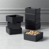 Bento Square Matte Black Mini Bowls -Chic Living Shop BentoMatteBlkMiniBowS8SHS17