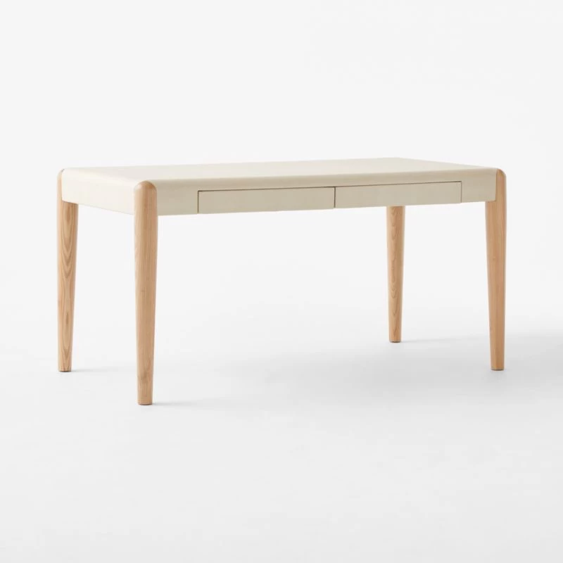 Beto White Shagreen Desk With Drawer 7 Beto White Shagreen Desk With Drawer - Image 5