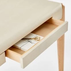 Beto White Shagreen Desk With Drawer 18 Beto White Shagreen Desk With Drawer -Chic Living Shop BetoIvoryShagreenDeskAVSSF23