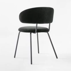 Birba Black Velvet Dining Chair -Chic Living Shop BirbaVelvetChairBlack3QBSSF22