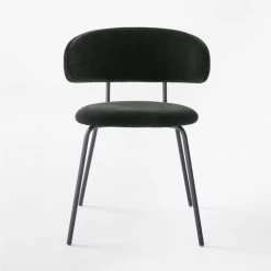 Birba Black Velvet Dining Chair -Chic Living Shop BirbaVelvetChairBlackSOSSF22