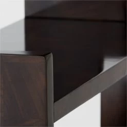 Biscia Brown Burl Wood Bookcase -Chic Living Shop BisciaBookcaseAVSSF21