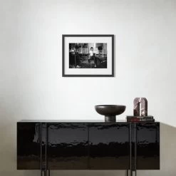 'Mick 1982' Photographic Print In Black Frame 17.75''x21.75'' -Chic Living Shop BkNWtMick1982BF17p5x21p5SHS23 3D