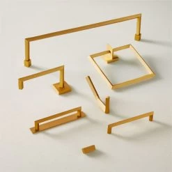 Blaine Brushed Brass Wall Mount Hook 7 Blaine Brushed Brass Wall Mount Hook -Chic Living Shop BlaineBrushedBrassCllctnAVFHF21