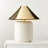 Block Ivory Ceramic Table Lamp -Chic Living Shop BlockIvryNPldBsTableLampSHF23