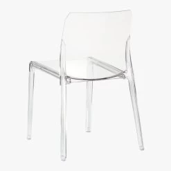 Bolla Clear Dining Chair -Chic Living Shop BollaAcrylicChair3QBF18