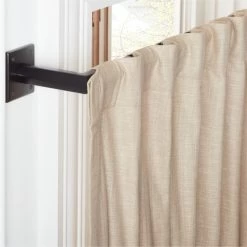 Bolt Matte Black Blackout Curtain Rod 28"-48"x1.25" -Chic Living Shop BoltCrtn1p25inRodMttBlkAVSHF21