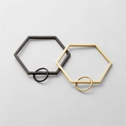 Bolt Matte Black Curtain Rings Set Of 9 -Chic Living Shop BoltDraperyRingsGroupFHF21 1