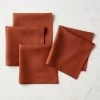Bolt Ginger Orange Linen Napkin Set Of 4 -Chic Living Shop BoltGingerLnnNapkinsS4SHS22