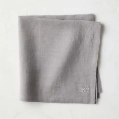 Bolt Grey Linen Napkin Set Of 4 -Chic Living Shop BoltGryLnnNapkinPRSHS22