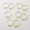 Bolt Polished Brass Curtain Rings Set Of 9 -Chic Living Shop BoltPldBrsDraperyRingsS9AVSHF21