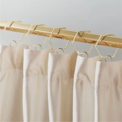 Bolt Polished Brass Curtain Rings Set Of 9 -Chic Living Shop BoltPldBrsDraperyRingsS9SHF21