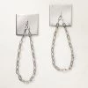 Bolt Polished Nickel Chain Curtain Tiebacks Set Of 2 -Chic Living Shop BoltPldNklDrpryTiebackChnS2SHF23